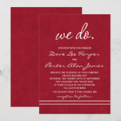We doen weddenschappen │ Deep Red Kaart (Voorkant / Achterkant)