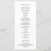 We doen Wedding programma kaart in kalligrafie the (Achterkant)