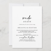 We doen weer moderne elegante gelofte vernieuwing kaart (Voorkant)