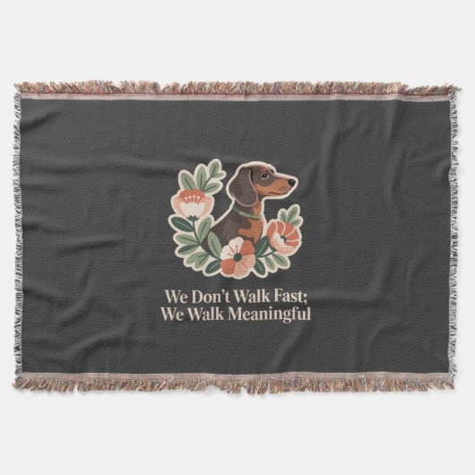 We Don’t Walk Fast; We Walk Meaningful Deken (Voorkant)