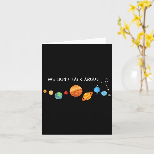 We Don't Talk About Astronomer Funny Lover Kaart (Gele Bloem)