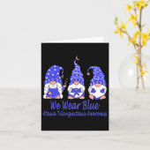 We Draag blauw voor ataxie teleangiëctasie bewustz Kaart (Gele Bloem)