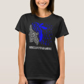 We Draag blauw voor fibromusculaire dysplasie T-shirt (Voorkant)