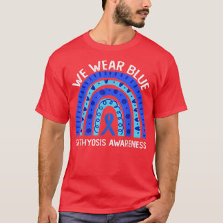 We Draag Blauw voor Ichthyosis Bewustheid T-shirt