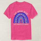 We Draag blauw voor jonge dermatomyositis awarenes T-shirt (Design voorkant)