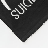 We Draag Blauwgroen en Paarse zelfmoordpreventie-b Fleece Deken (Hoek)