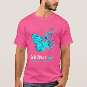 We Draag Blauwgroen Myasthenia Gravis Awareness Bu T-shirt