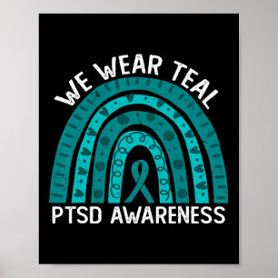 We Draag Blauwgroen posttraumatische stressstoorni Poster