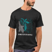 We Draag Blauwgroen voor trigeminale neuralgie bew T-shirt (Voorkant)