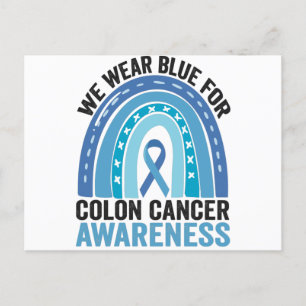 We Draag Blue for Colon Cancer Awareness Gift Briefkaart