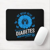 We Draag Blue in Diabetes Awareness Month Muismat (Met muis)