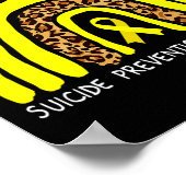 We Draag de Yellow Rainbow for Suicide Prevention  Poster (Hoek)