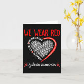 We Draag Dyslexie Bewustzijnsmaand Dyslexie Kaart (Gele Bloem)