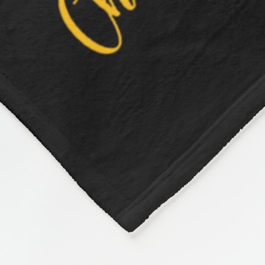 We Draag Gold Childhood Cancer Awareness Gold Ribb Fleece Deken (Hoek)