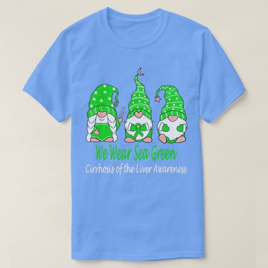 We Draag Green for Cirrhosis of the Liver Awarenes T-shirt (Design voorkant)