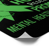 We Draag Green Mental Health Awareness Support SQU Poster (Hoek)
