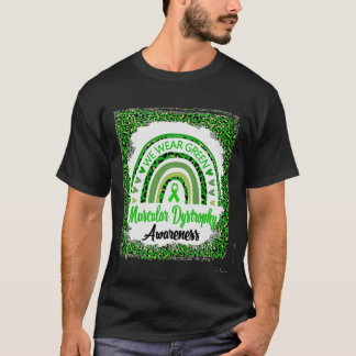 We Draag Green Muscular Dystrophy Awareness Leopar T-shirt