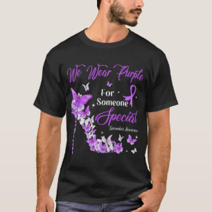 We Draag het bewustzijn van Paarse vlinders met sa T-shirt