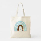We Draag lichte blauwe regenboog bijnierinsufficië Tote Bag (Achterkant)