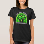 We Draag Lime Green voor Williams Syndrome Awarene T-shirt (Voorkant)