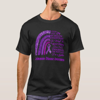 We Draag met Paarse voor auto-immuunziekte bewustz T-shirt