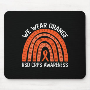We Draag Oranje regenboog voor RSD CRPS Awareness Muismat