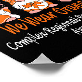 We Draag Oranje voor complex regionaal pijnsyndroo Poster (Hoek)