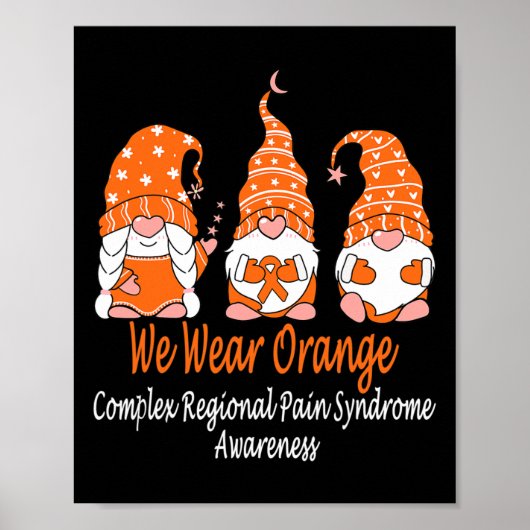 We Draag Oranje voor complex regionaal pijnsyndroo Poster (Voorkant)
