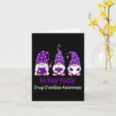 We Draag Paars voor geneesmiddelenoverdosering Kaart (Gele Bloem)