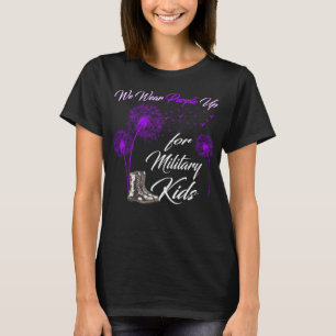 We Draag Paars voor militaire Kinderen, militaire  T-shirt