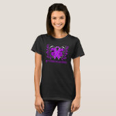 We Draag Paars voor Rett Syndrome Bewustheid Butte T-shirt (Voorkant volledig)