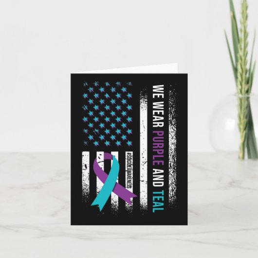 We Draag Paarse en Blauwgroen Kaart (Voorkant)