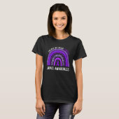 We Draag Paarse Lupus Awarene. T-shirt (Voorkant volledig)