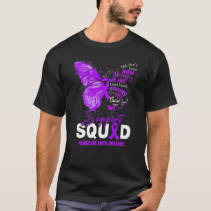 We Draag Paarse vlindersteun voor voortijdige gebo T-shirt