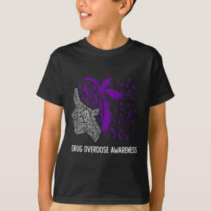 We Draag Paarse voor geneesmiddeloverdoseringsbewu T-shirt