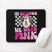 We Draag Pink Funny Ghost Halloween borstkanker Muismat (Met muis)