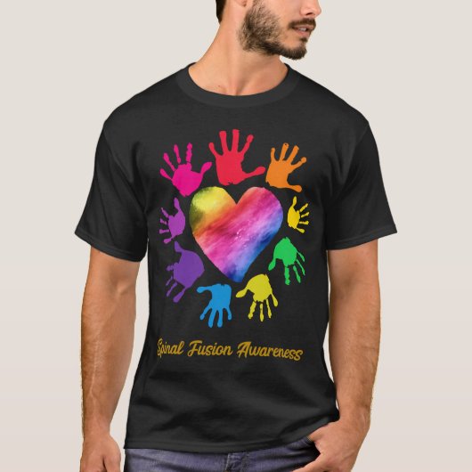 We Draag Rainbow He voor Sal Fusion Awareness T-shirt (Voorkant)