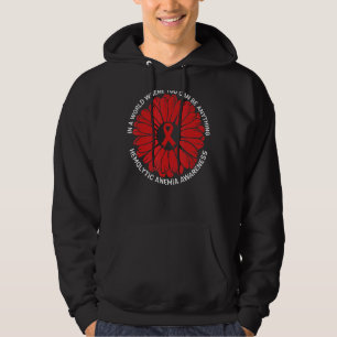 We Draag Red Sunflower Hemolytische anemie Bewusth Hoodie
