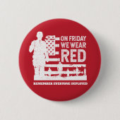 We Draag Red Vrijdag Soldier Ronde Button 5,7 Cm (Voorkant)