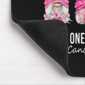 We Draag roze gnoom gnomen Breast Cancer Bewusthei Muismat (Hoek)