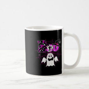 We Draag roze heks Pet Boo Ghost Breast Cancer Hal Koffiemok
