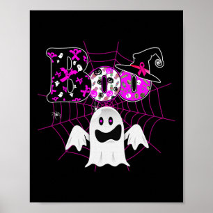 We Draag roze heks Pet Boo Ghost Breast Cancer Hal Poster