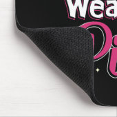 We Draag roze lint borstkankerbewustzijnsHerfst P Muismat (Hoek)