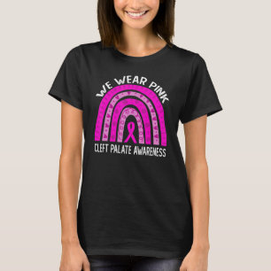 We Draag roze voor de bewustwording van Cleft Pala T-shirt