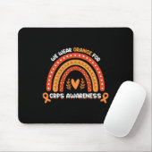 We Draag Sinaasappel voor CRPS Awareness Maand Sin Muismat (Met muis)