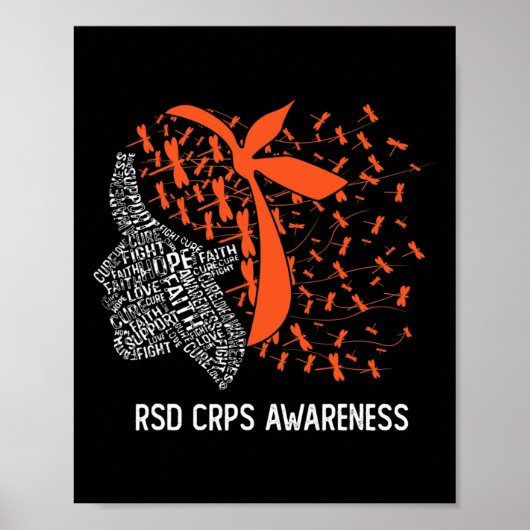 We Draag Sinaasappel voor RSD CRPS Awareness 2 Poster (Voorkant)
