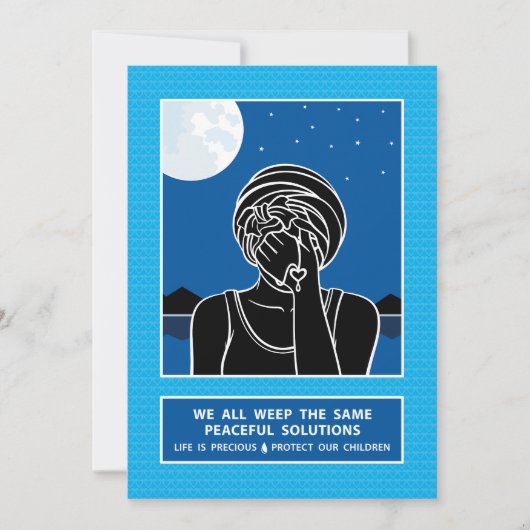 We dragen allemaal dezelfde 2-flatkaart van 5 x 7  aankondiging (Voorkant)