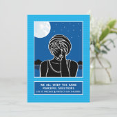 We dragen allemaal dezelfde 2-flatkaart van 5 x 7  aankondiging (Staand voorkant)