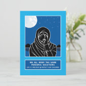 We dragen allemaal dezelfde 3-flatkaart van 5 x 7  aankondiging (Staand voorkant)