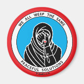 We dragen allemaal dezelfde 3 Red_2,25-inch Magnet (Voorkant)